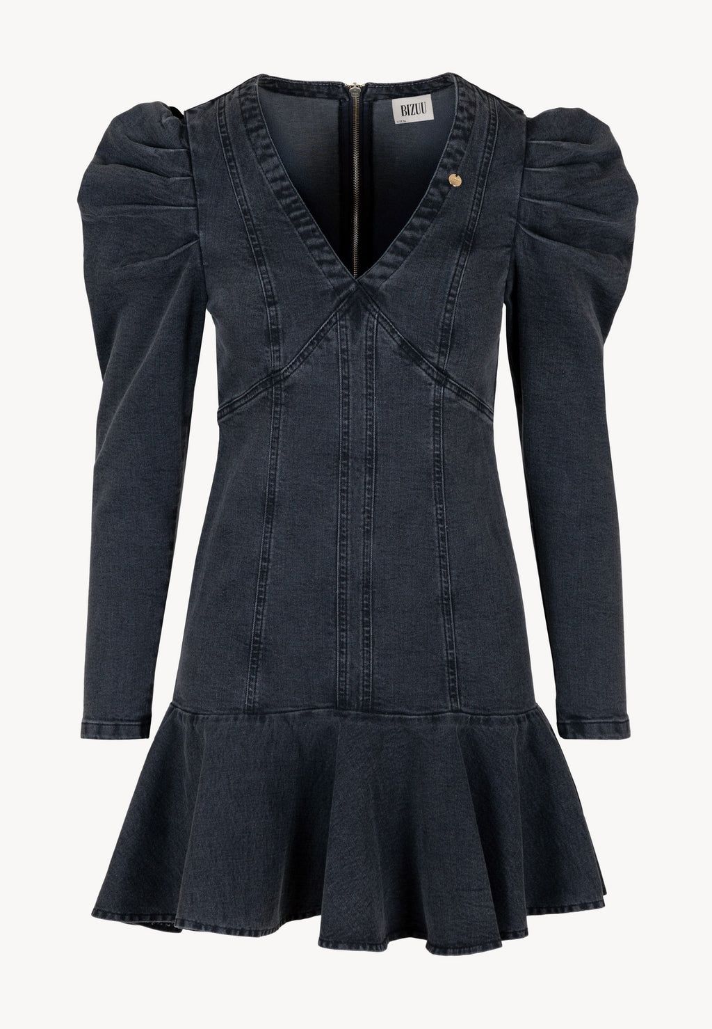 Czarna sukienka jeansowa ADEMY