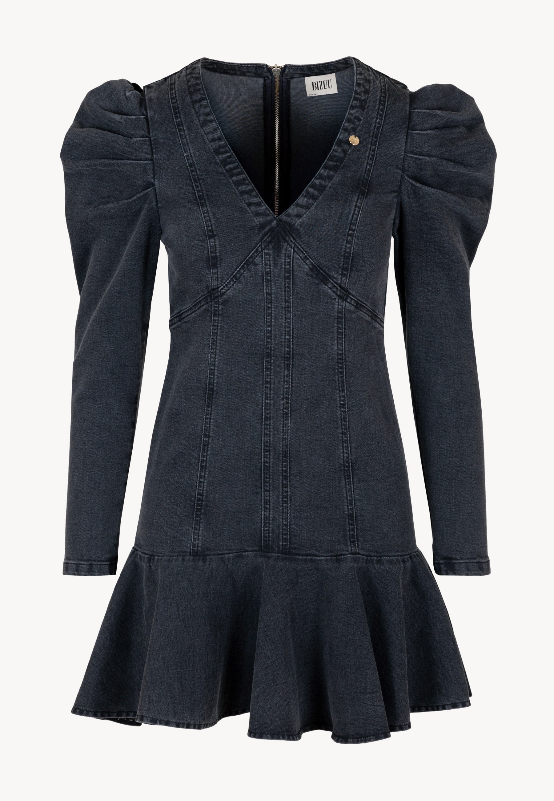 Czarna sukienka jeansowa ADEMY