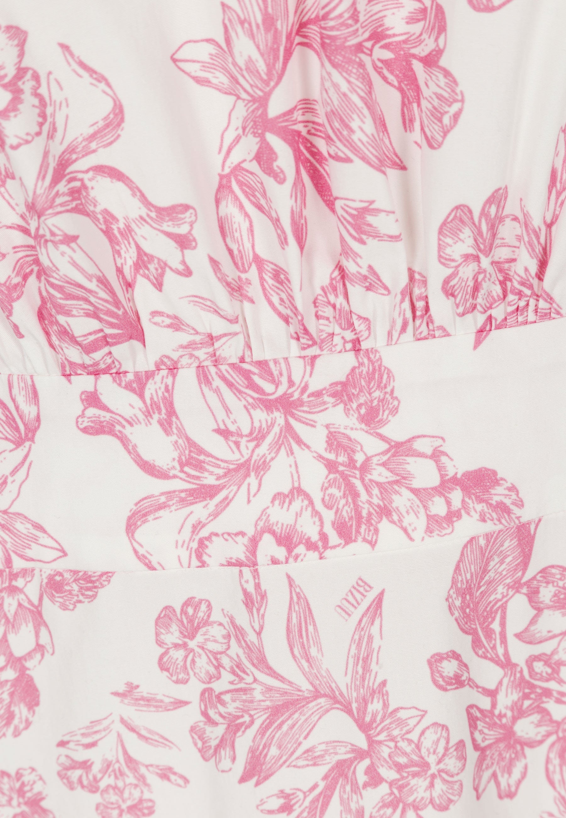 Midi sukienka w kwiaty MOSELLE różowa