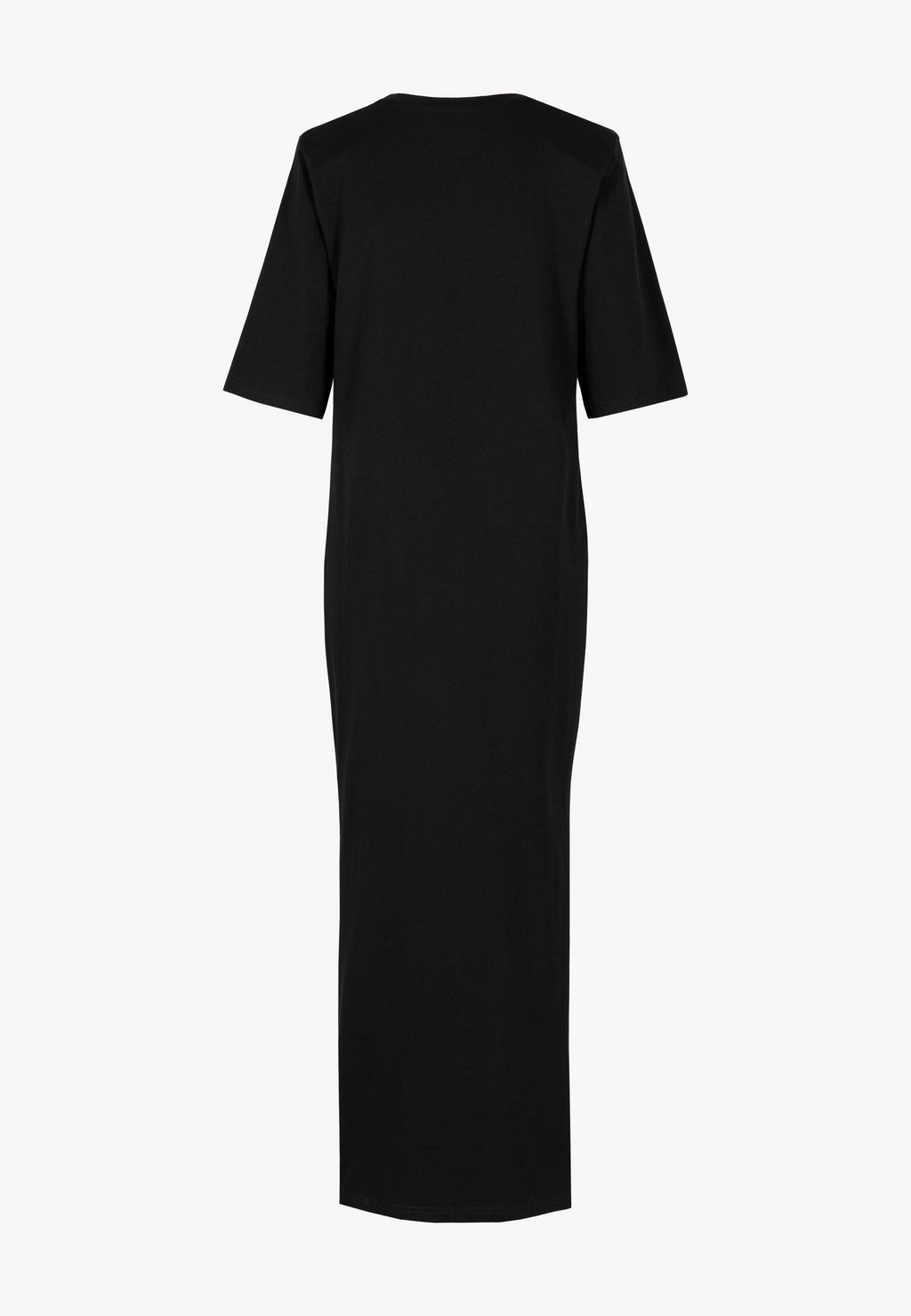 Czarna sukienka maxi z dzianiny JULISSA