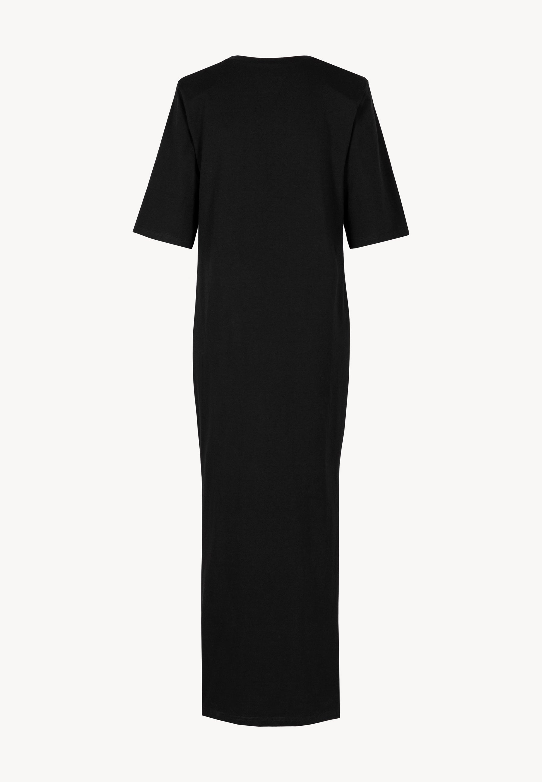 Czarna sukienka maxi z dzianiny JULISSA