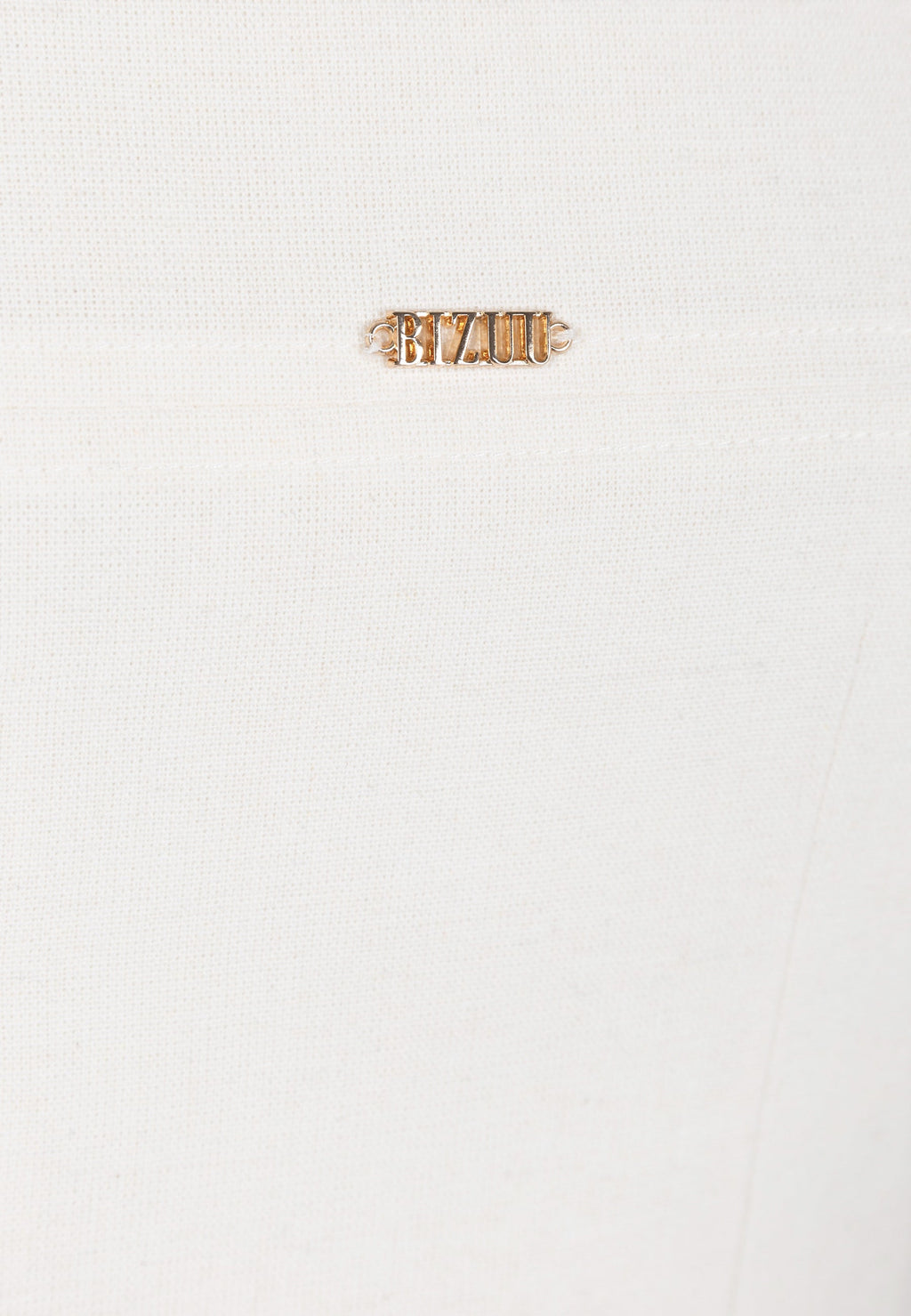 Mini sukienka na grubych ramiączkach NARBONA kremowa