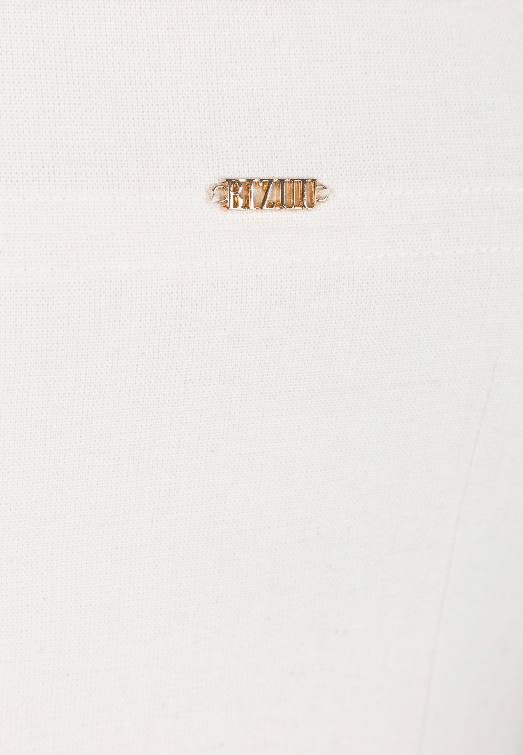 Mini sukienka na grubych ramiączkach NARBONA kremowa