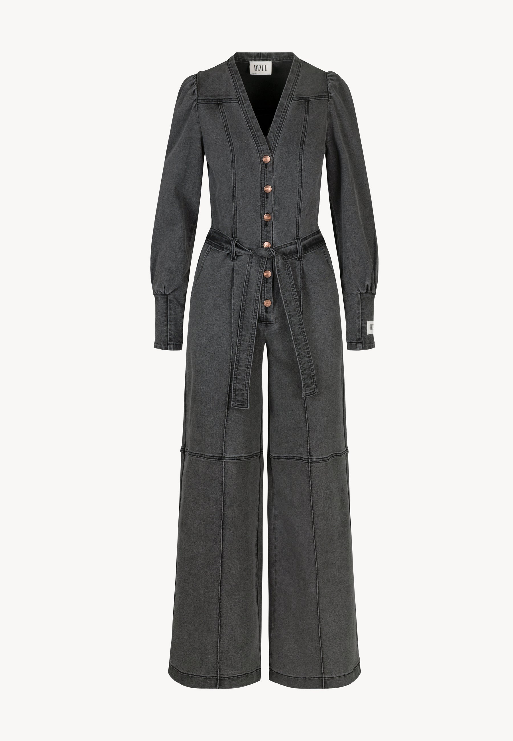 Jeansowy kombinezon MENDINA szary