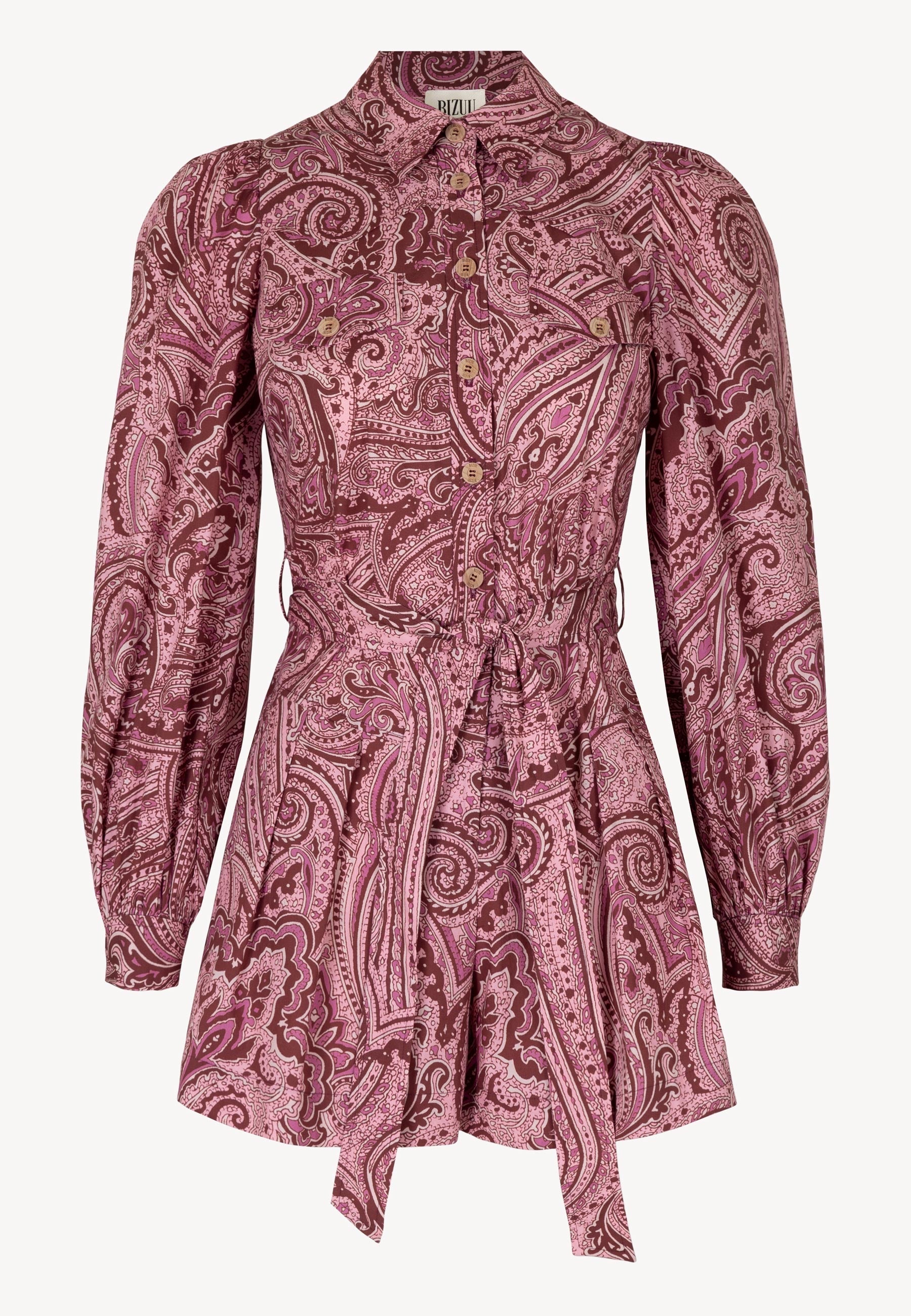 Czerwony kombinezon z wiązaniem w talii MARCELLO