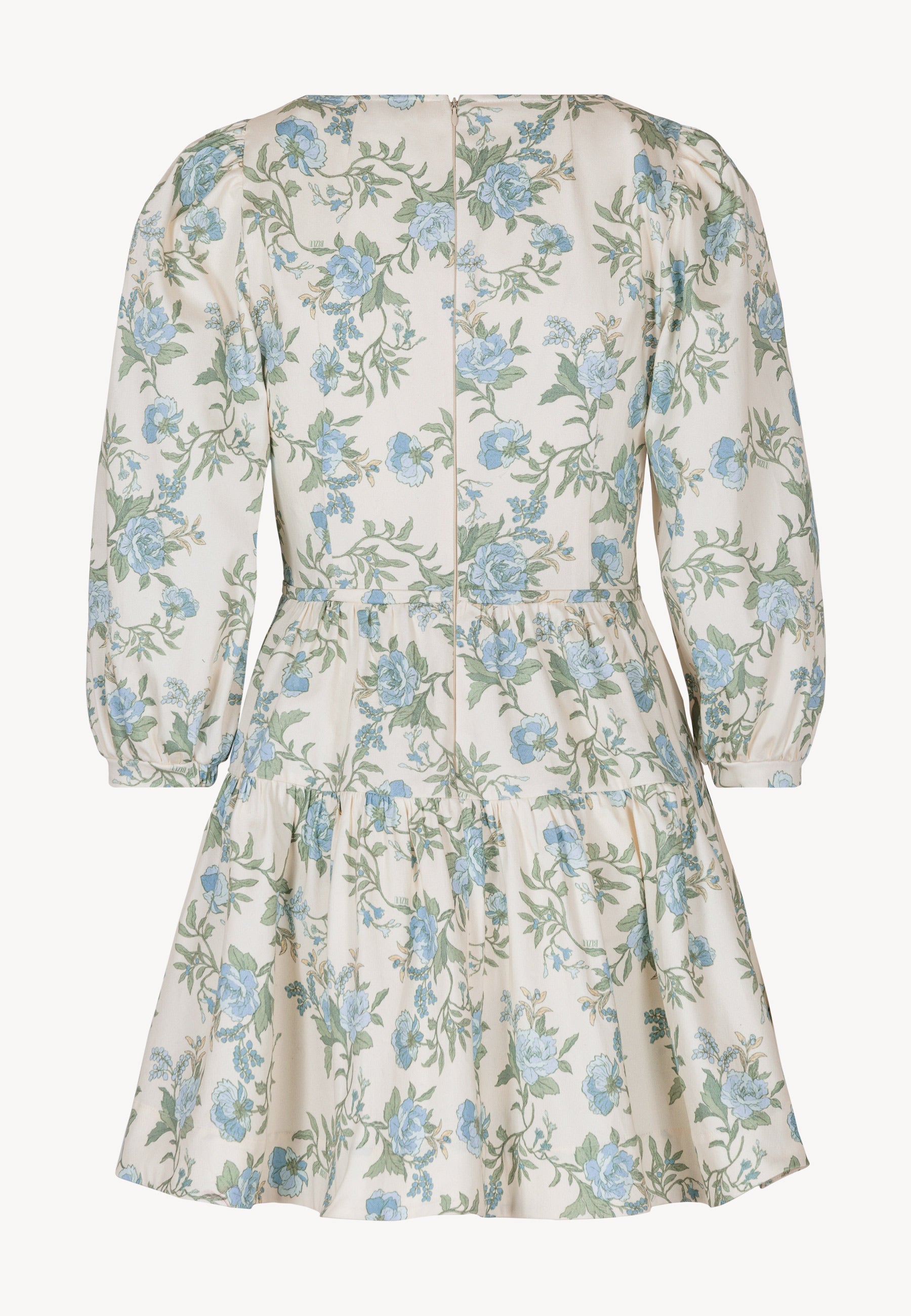 Kremowa sukienka mini z kwiatowym printem CHARELLA