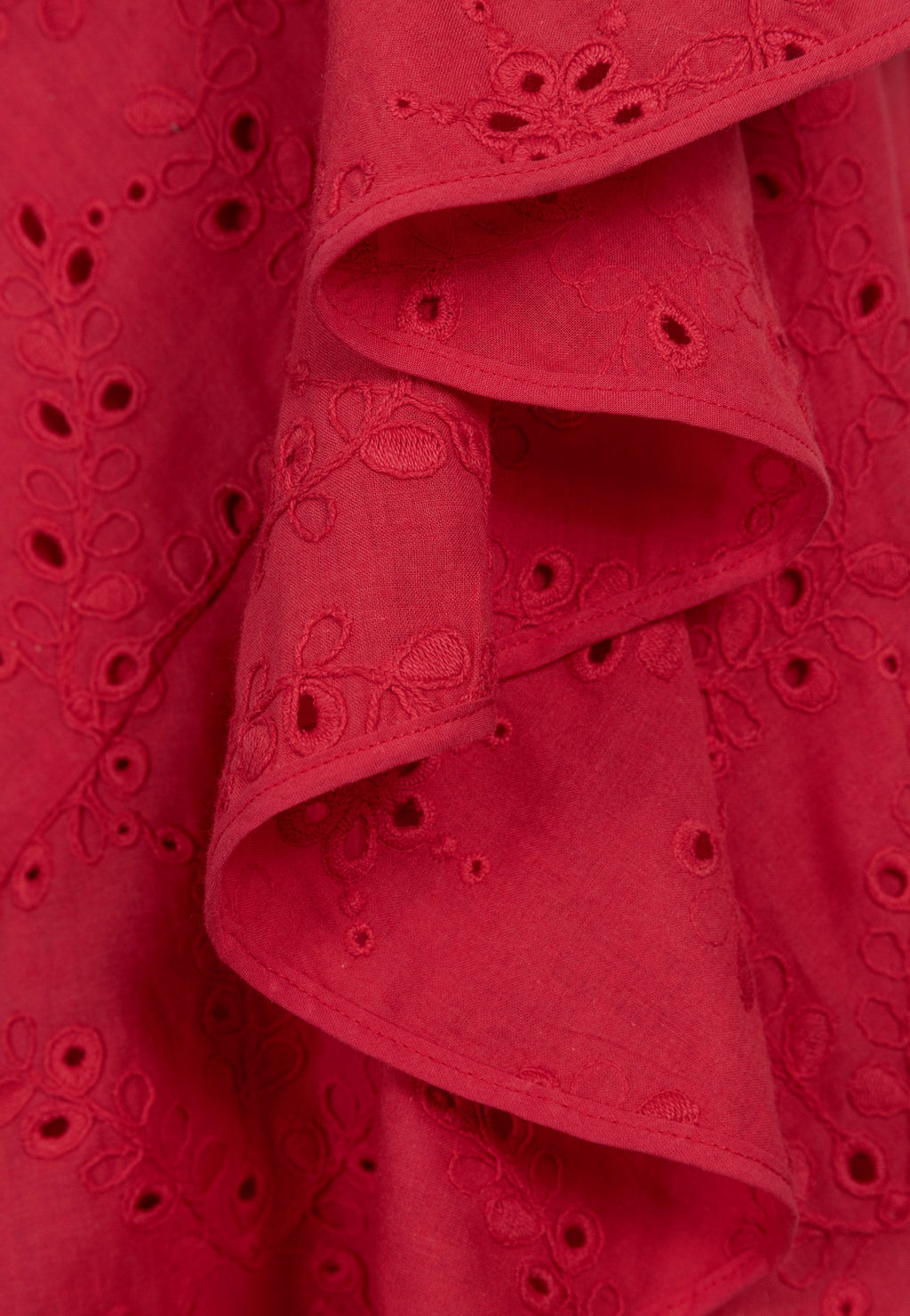 Czerwona sukienka wiązana w pasie MONARDA