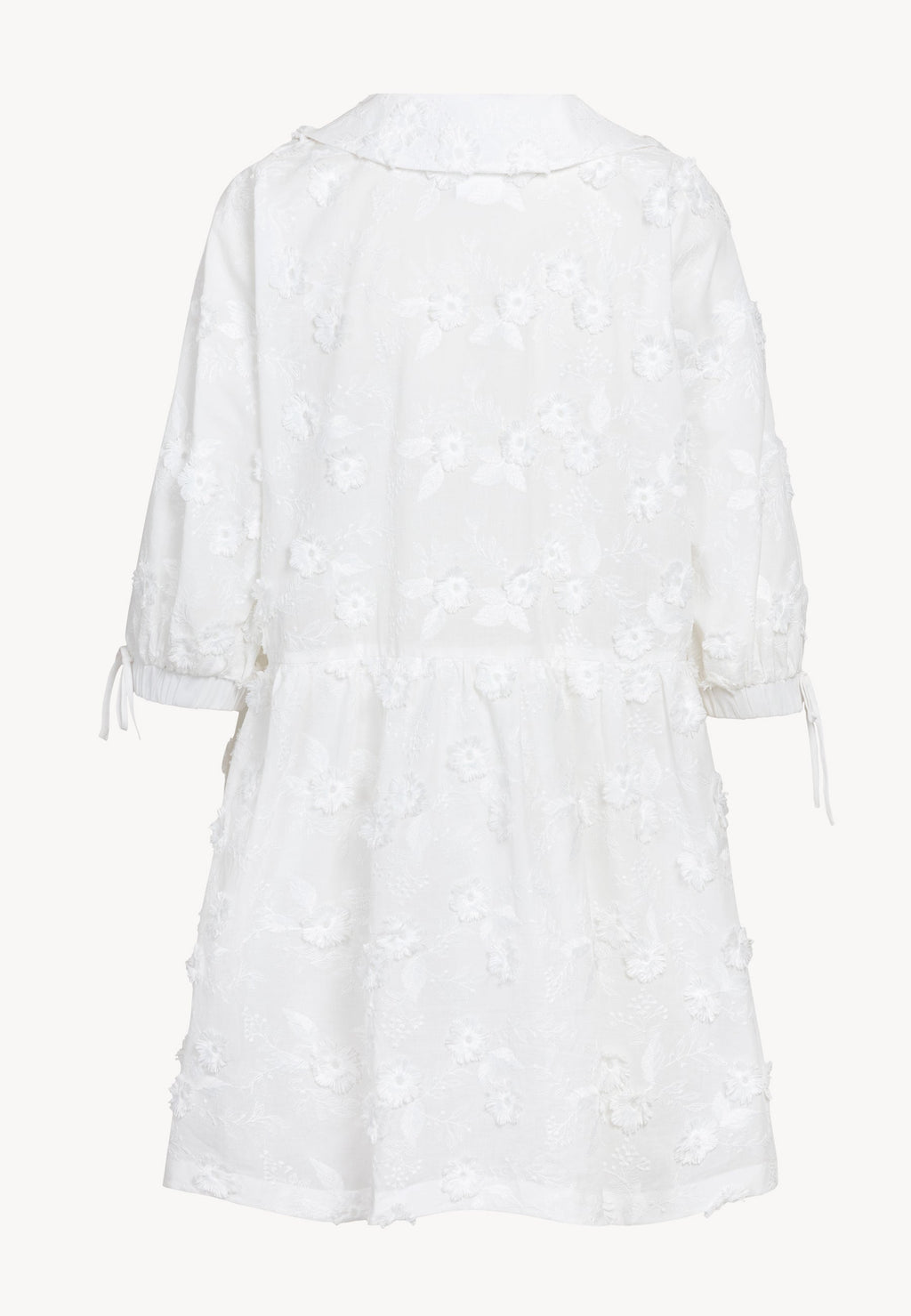 Biała rozszerzana sukienka mini VIKKA