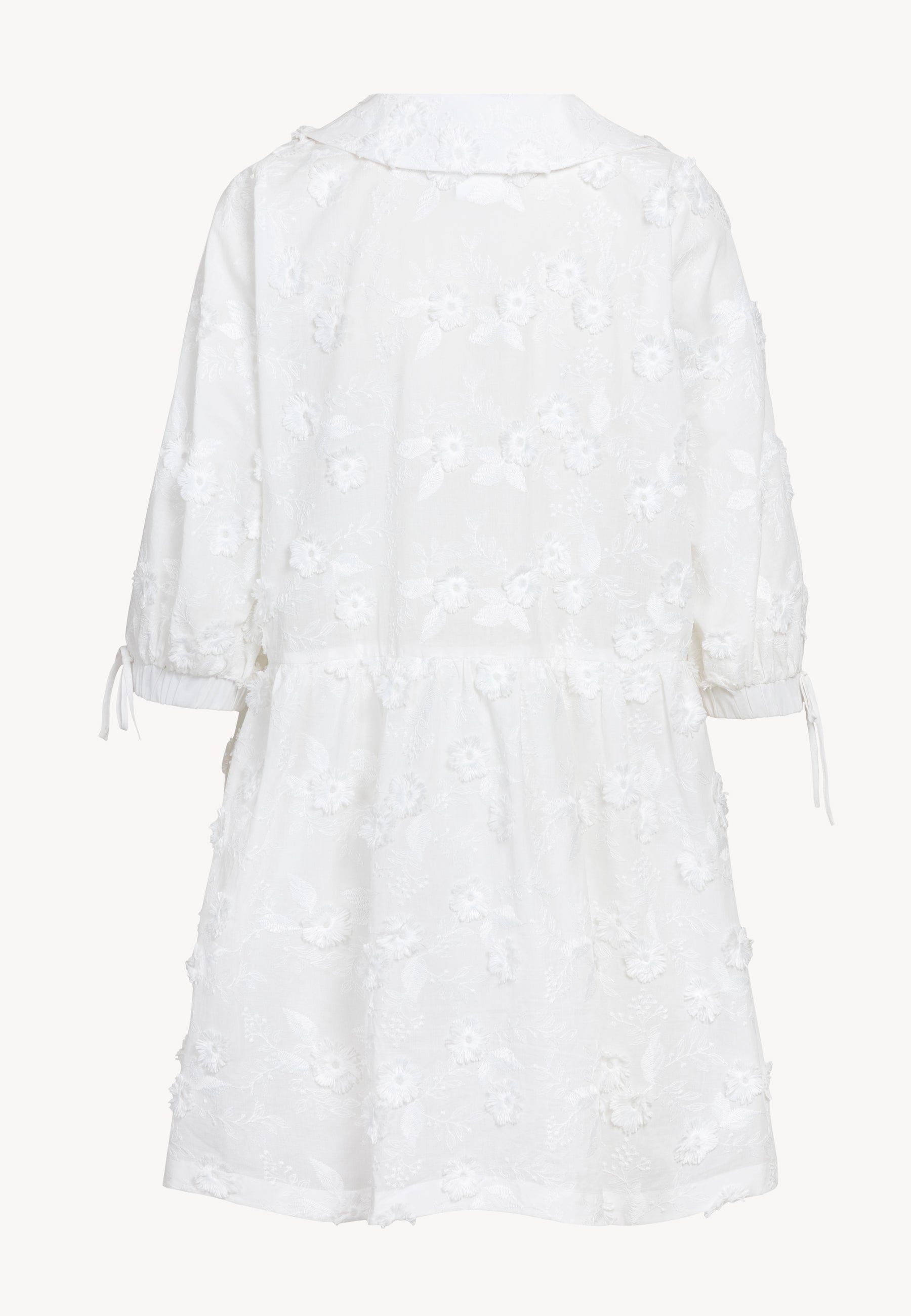 Biała rozszerzana sukienka mini VIKKA