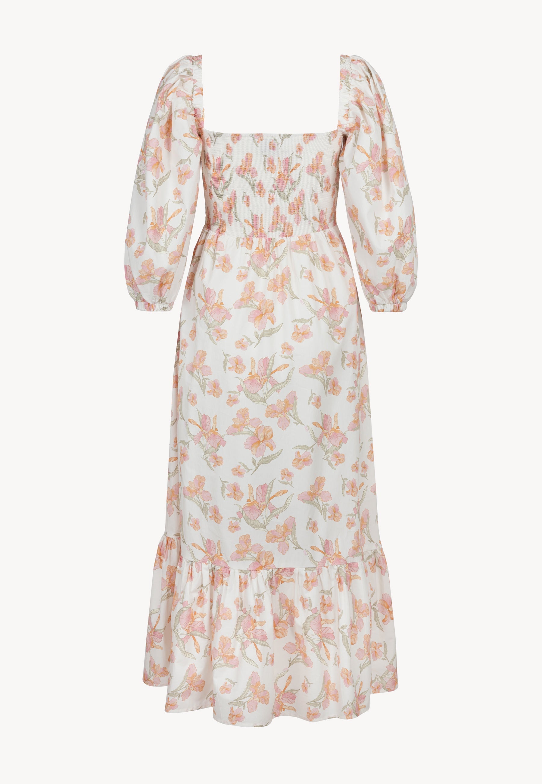 Midi sukienka w kwiatowy print LUMIA multikolor