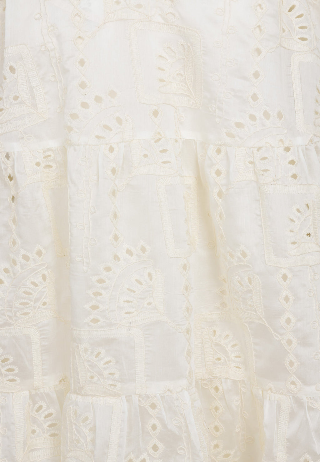 Kremowa sukienka mini z ozdobnym rękawem SANTIA