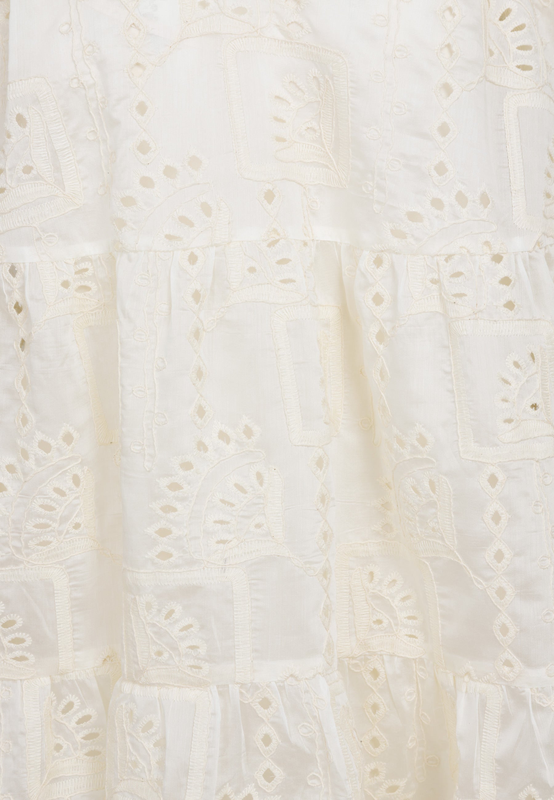 Kremowa sukienka mini z ozdobnym rękawem SANTIA