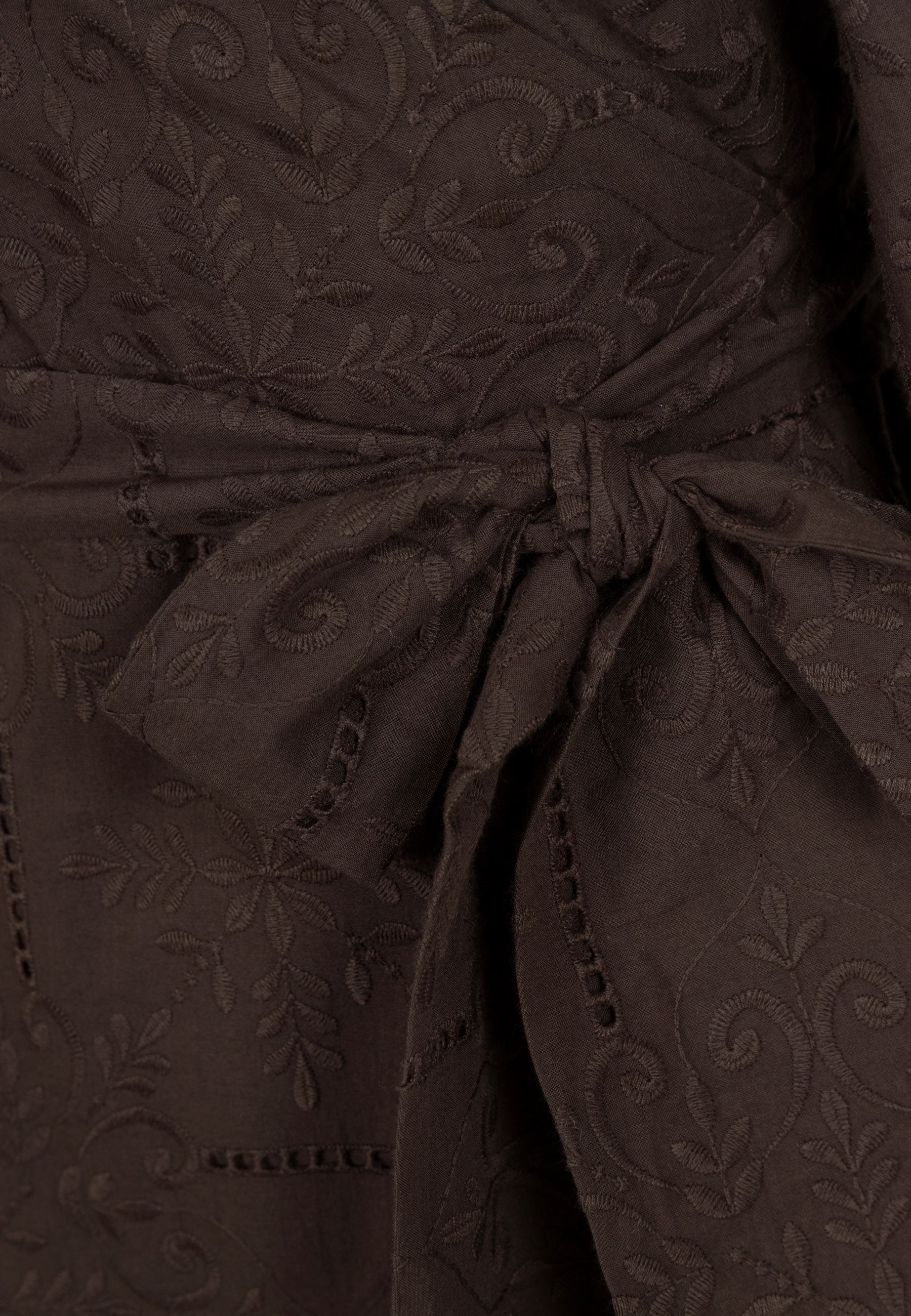 Kopertowa sukienka mini AMBROSIA brązowa