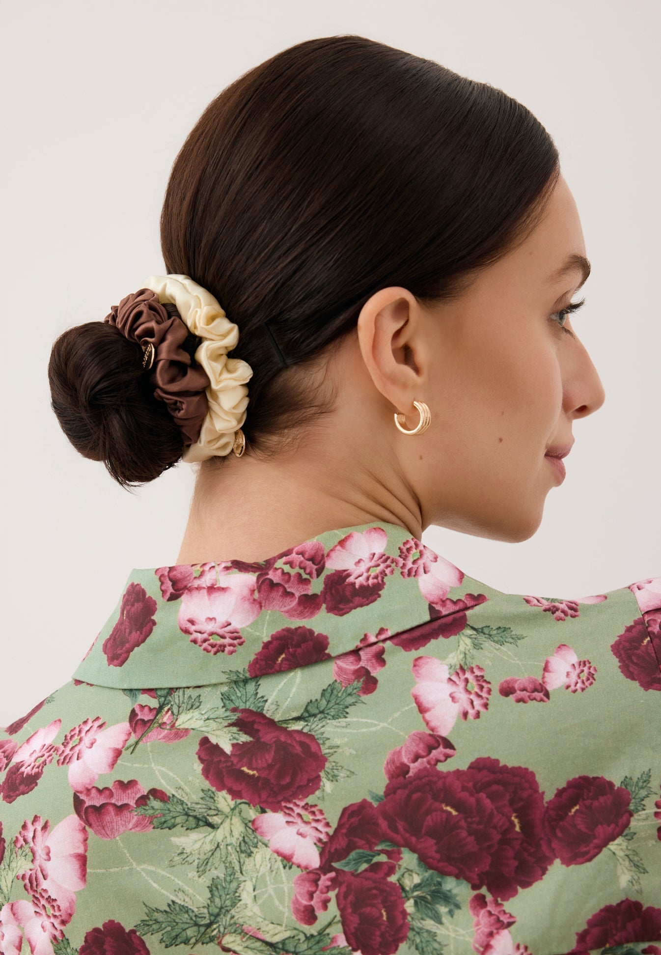 Mini sukienka z bawełny w autorski print SOREZIA zielona