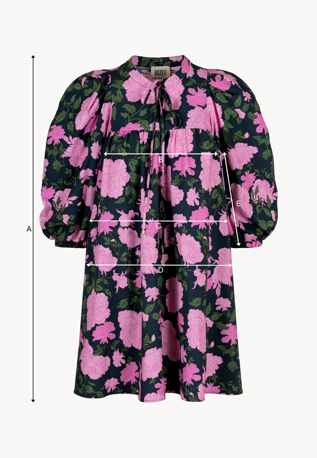 Mini sukienka z rozkloszowanym dołem AYOTE różowa