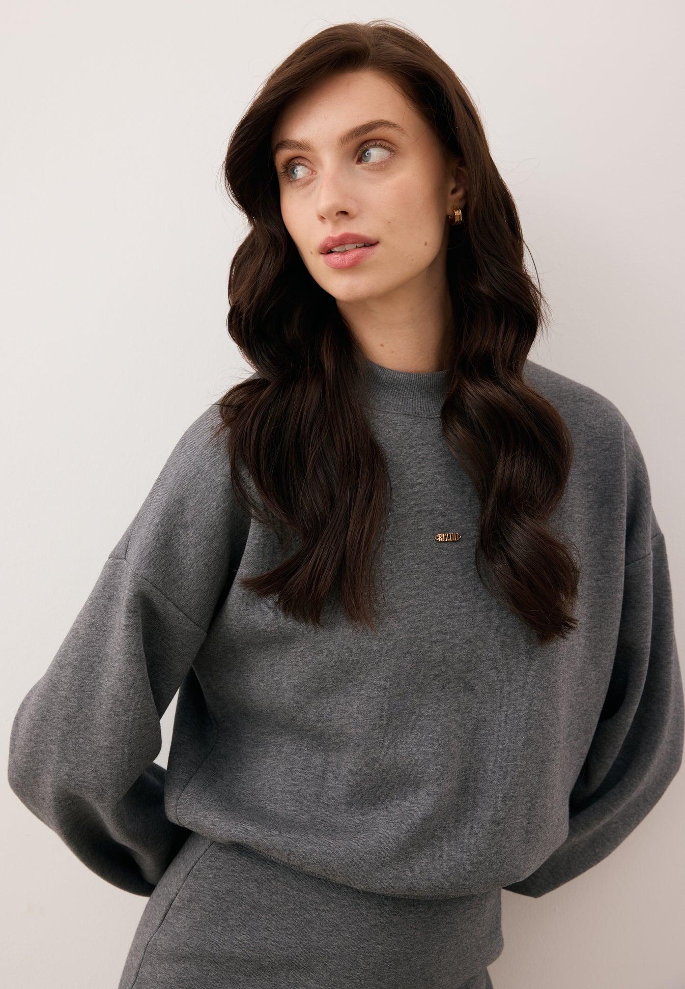 Dzianinowa sukienka grafitowa CAGLIARI