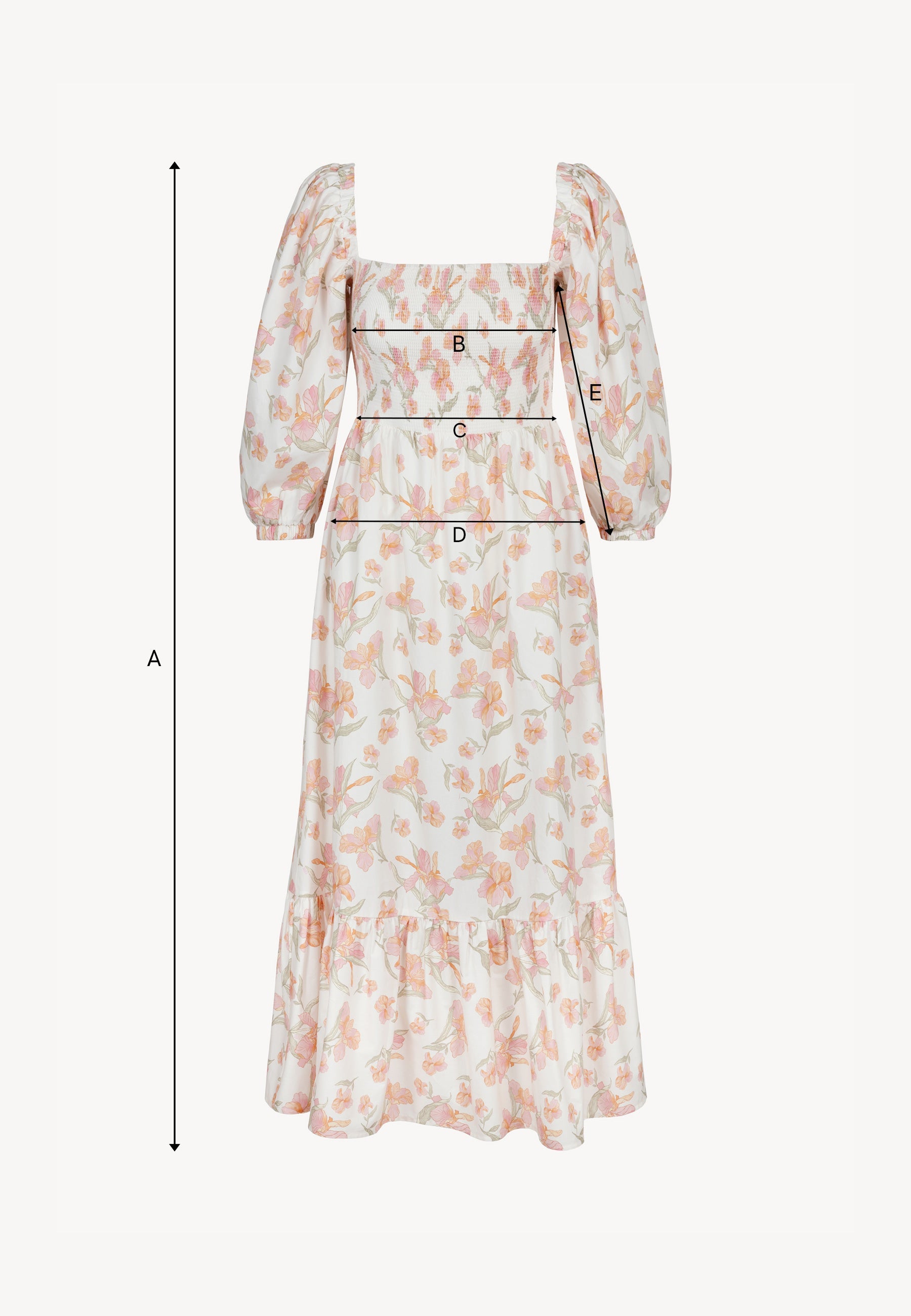 Midi sukienka w kwiatowy print LUMIA multikolor