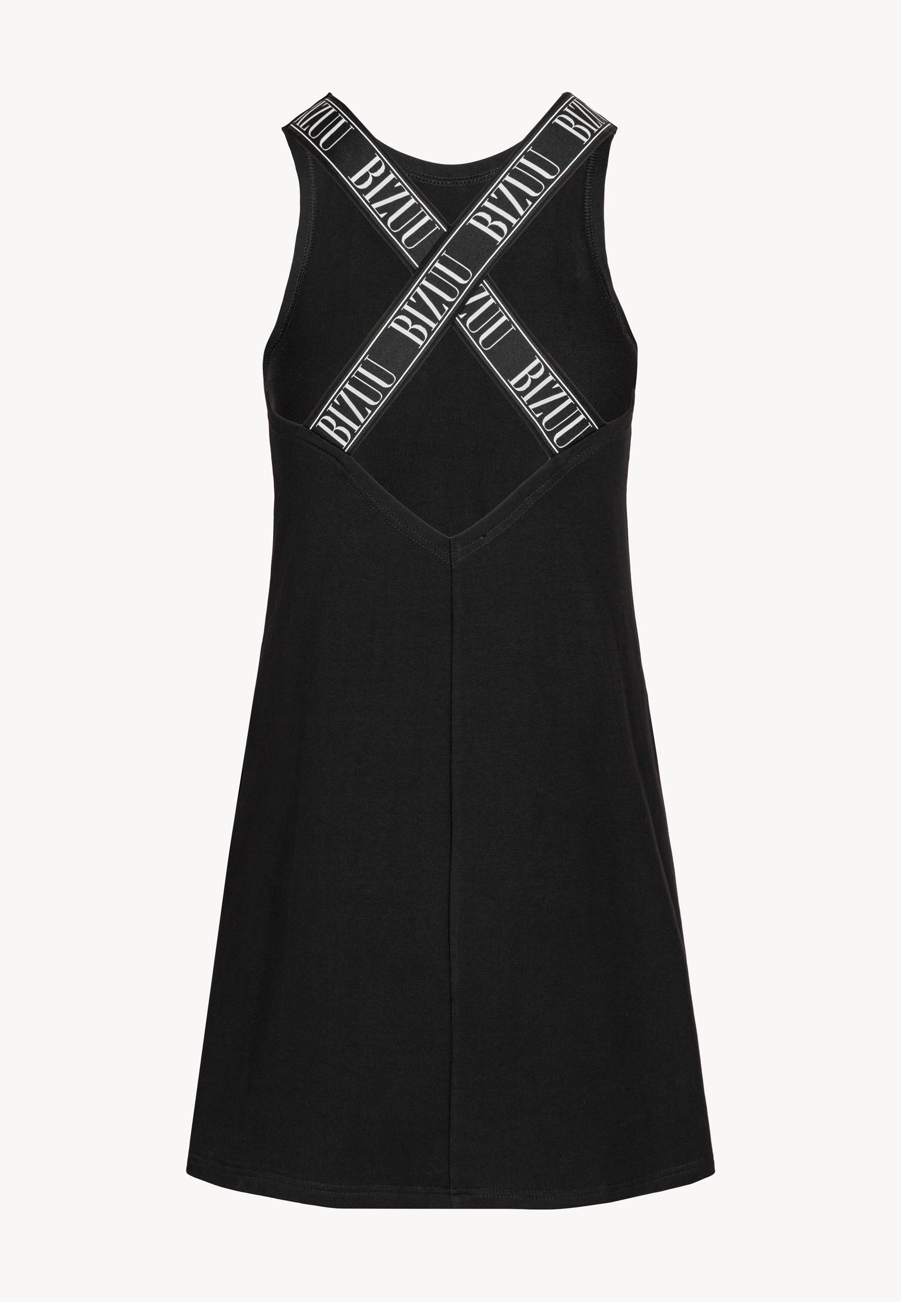 Czarna sukienka o luźnym kroju MOLINNE