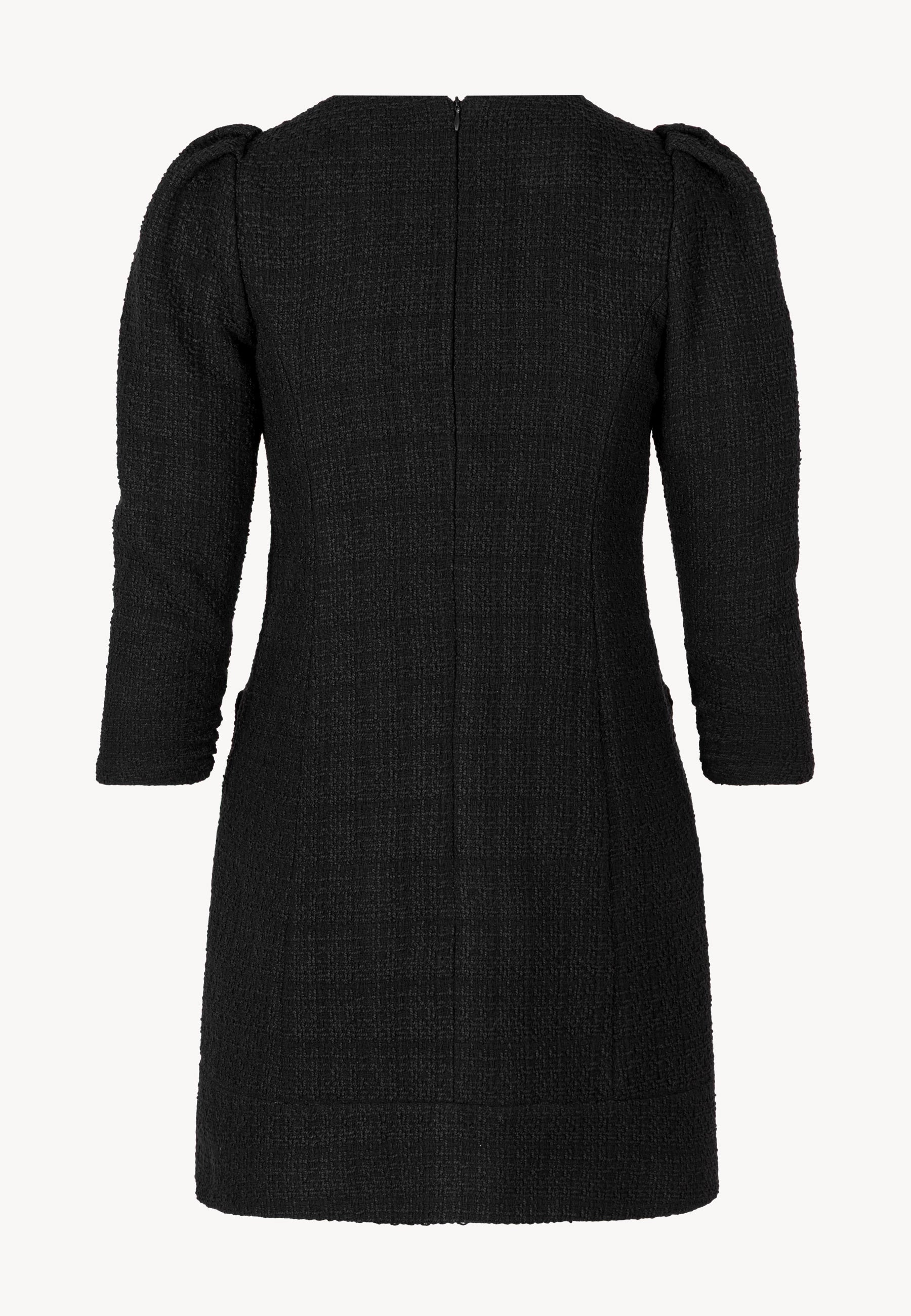 Czarna sukienka z kokardką z logo NOILLY