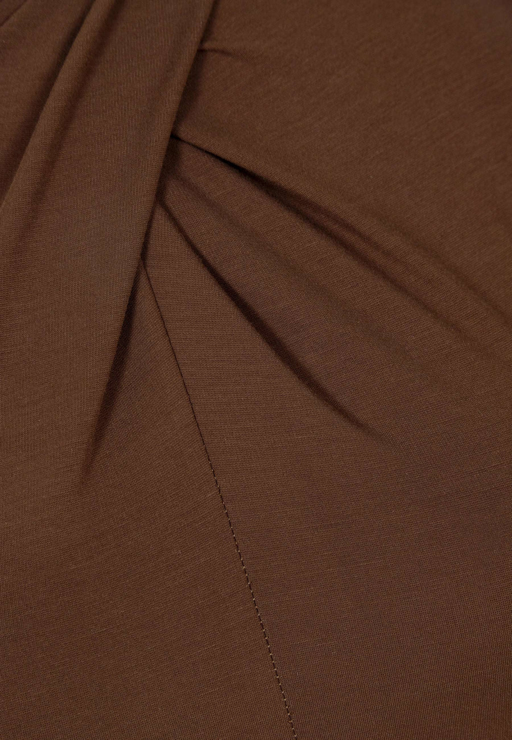 Midi sukienka z ozdobnym splotem ROTTA brązowa