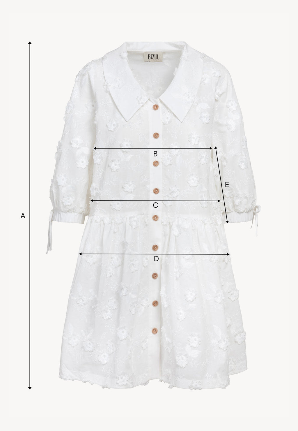 Biała rozszerzana sukienka mini VIKKA