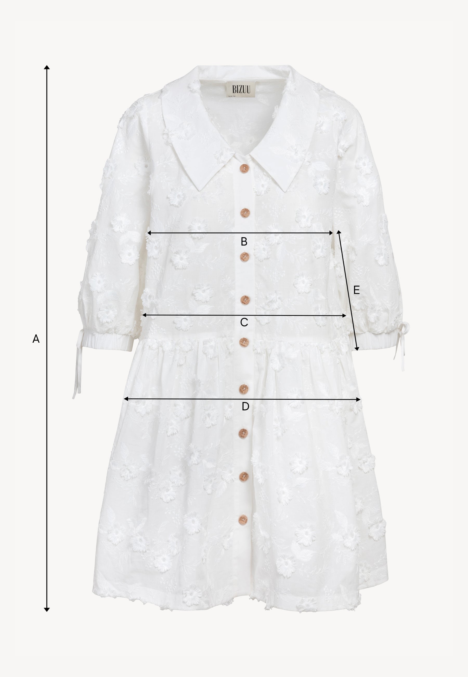 Biała rozszerzana sukienka mini VIKKA