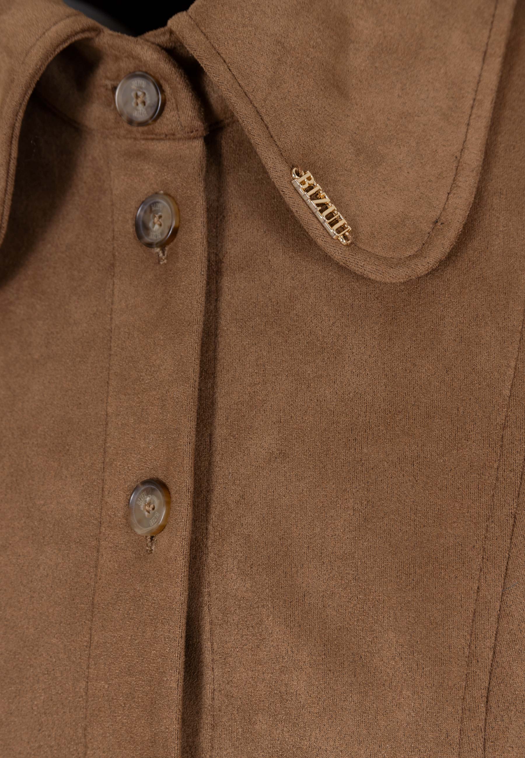 Sukienka z brązowego zamszu ZORELLE