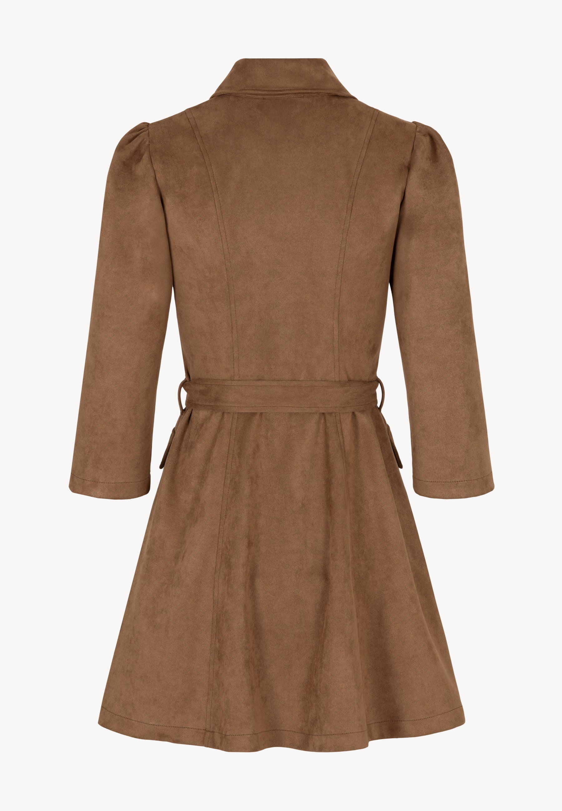 Sukienka z brązowego zamszu ZORELLE