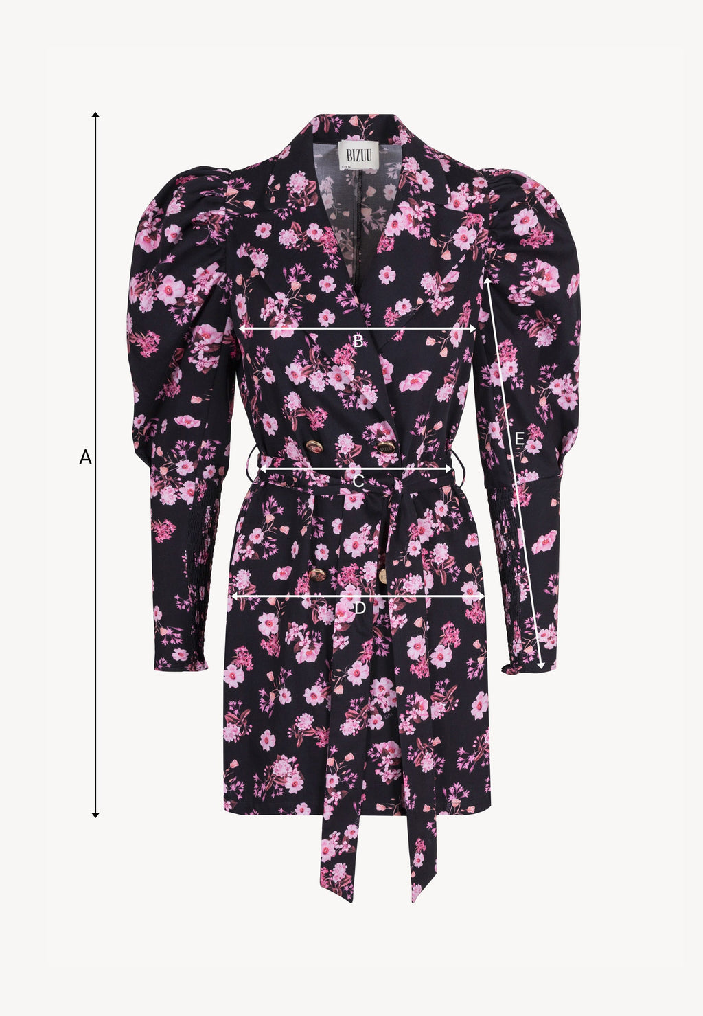 Czarna sukienka mini w kwiatowy print GEORGINA